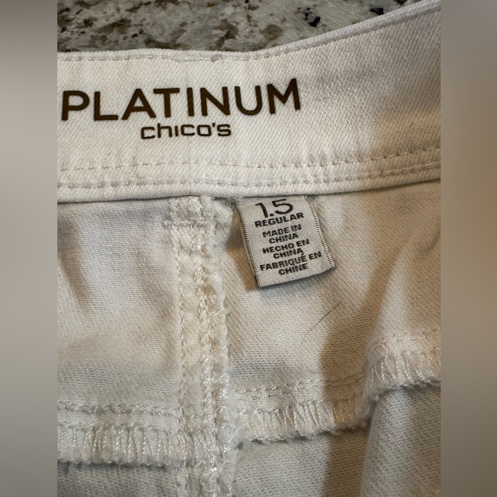 Chico's Classic White Ankle Jeans - Picture 9 of 9